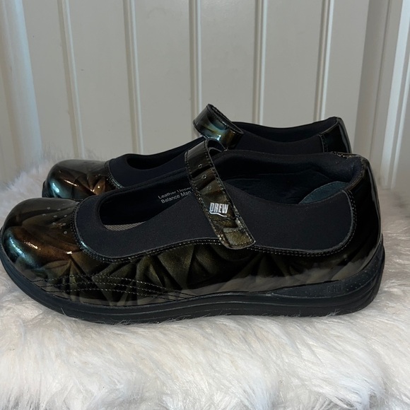 Drew dark green orthopedic support comfort patent leather Mary Jane shoes 10W - Picture 1 of 12